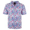 RAGING BULL PINK FLORAL S/S SHIRT-new arrivals-BIGMENSCLOTHING.CO.NZ
