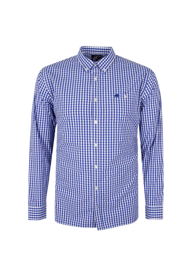 RAGING BULL GINGHAM POCKET L/S SHIRT