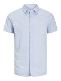 JACK & JONES PLAIN LINEN MIX S/S SHIRT-new arrivals-BIGMENSCLOTHING.CO.NZ