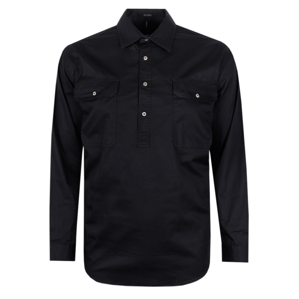 PILBARA CLOSED FRONT L/S SHIRT