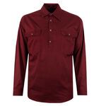 PILBARA CLOSED FRONT L/S SHIRT-shirts casual & business-BIGMENSCLOTHING.CO.NZ
