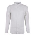 BACKBAY .225 PLAIN LINEN L/S SHIRT-new arrivals-BIGMENSCLOTHING.CO.NZ