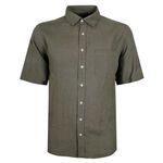 BACKBAY .225 PLAIN LINEN S/S SHIRT-new arrivals-BIGMENSCLOTHING.CO.NZ