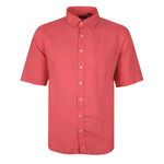 BACKBAY .225 PLAIN LINEN S/S SHIRT-new arrivals-BIGMENSCLOTHING.CO.NZ