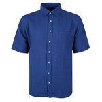 BACKBAY .225 PLAIN LINEN S/S SHIRT-new arrivals-BIGMENSCLOTHING.CO.NZ