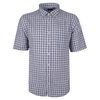 BACKBAY CHECK 219 LINEN S/S SHIRT-new arrivals-BIGMENSCLOTHING.CO.NZ