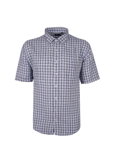 BACKBAY CHECK 219 LINEN S/S SHIRT