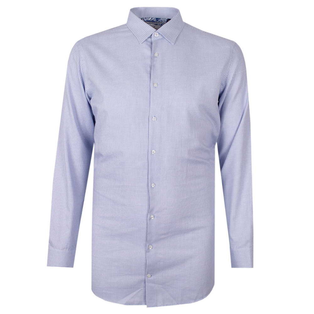 BROOKSFIELD 71 MINI CHECK L/S BUSINESS SHIRT