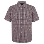 CIPOLLINI 2 POCKET ORANGE CHECK S/S SHIRT-new arrivals-BIGMENSCLOTHING.CO.NZ