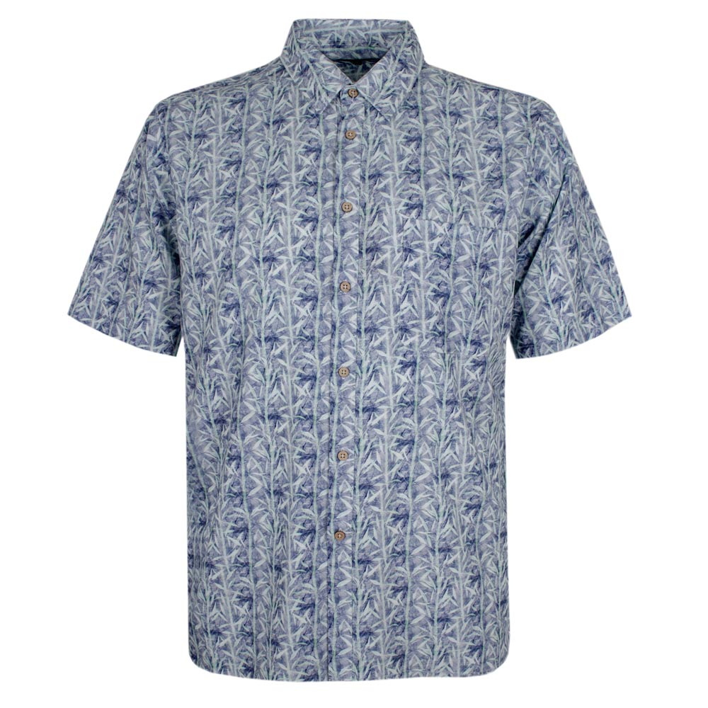CIPOLLINI BAMBOO BLUE TREE S/S SHIRT