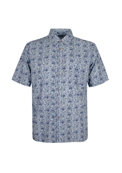CIPOLLINI BAMBOO BLUE TREE S/S SHIRT