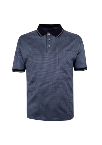 BACKBAY 102 JACQUARD MERCERIZED POLO