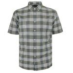 GAZMAN SLUB 5036 CHECK S/S SHIRT-new arrivals-BIGMENSCLOTHING.CO.NZ