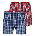DUKE PLAID TWO PACK BOXER-new arrivals-BIGMENSCLOTHING.CO.NZ