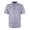 KAM DENIM LEAF S/S SHIRT-new arrivals-BIGMENSCLOTHING.CO.NZ