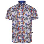 KAM SURF&PALM S/S SHIRT-new arrivals-BIGMENSCLOTHING.CO.NZ