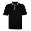 KAM ZIP COLLAR TEXTURED POLO-new arrivals-BIGMENSCLOTHING.CO.NZ
