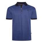 KAM ZIP COLLAR DOBBY POLO-new arrivals-BIGMENSCLOTHING.CO.NZ