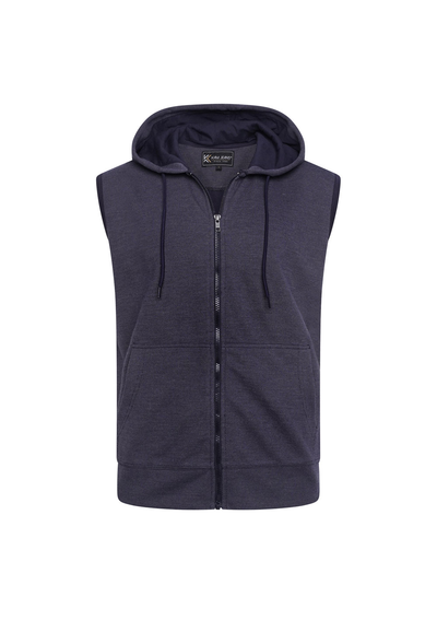 KAM INTERLOCK SLEEVELESS HOODY