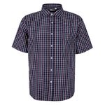 BACKBAY PK & NY CHECK S/S SHIRT-new arrivals-BIGMENSCLOTHING.CO.NZ