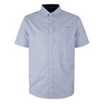 PERONE BLUE MICRO GEO S/S SHIRT -new arrivals-BIGMENSCLOTHING.CO.NZ