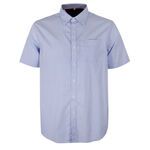 PERRONE BLUE GINGHAM S/S SHIRT-new arrivals-BIGMENSCLOTHING.CO.NZ