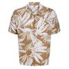 JACK & JONES TAN PALM PRINT S/S SHIRT-new arrivals-BIGMENSCLOTHING.CO.NZ