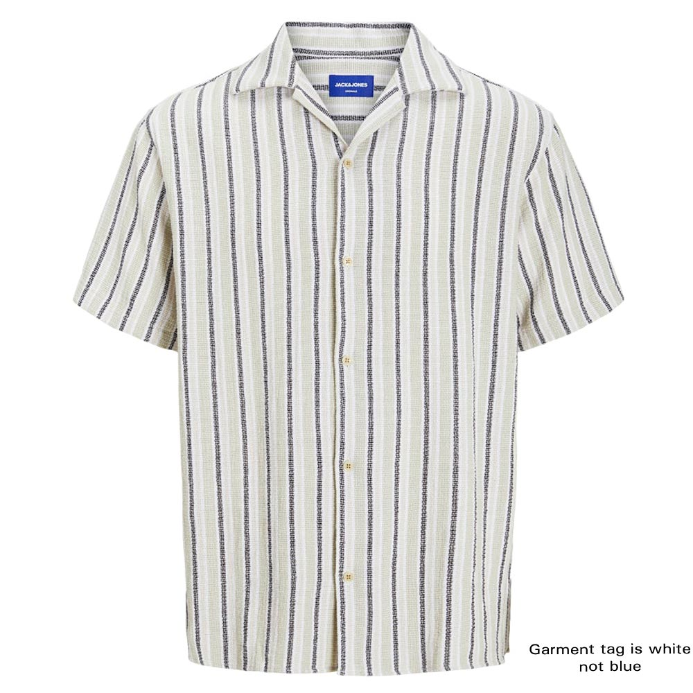 JACK & JONES STRIPE RESORT S/S SHIRT