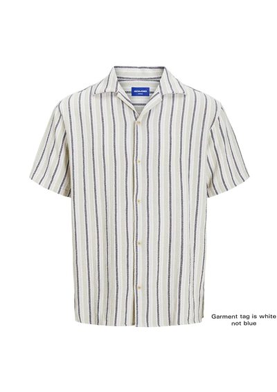 JACK & JONES STRIPE RESORT S/S SHIRT