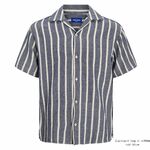 JACK & JONES STRIPE RESORT S/S SHIRT-new arrivals-BIGMENSCLOTHING.CO.NZ
