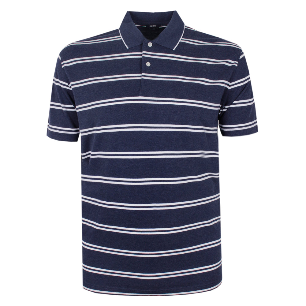 GAZMAN DOUBLE WHITE STRIPE POLO