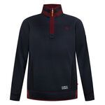 DUKE LEICESTER ¼ ZIP SWEAT TOP-fleecy tops & hoodies-BIGMENSCLOTHING.CO.NZ