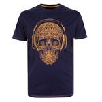 KAM MUSIC SKULL T-SHIRT-tshirts & tank tops-BIGMENSCLOTHING.CO.NZ