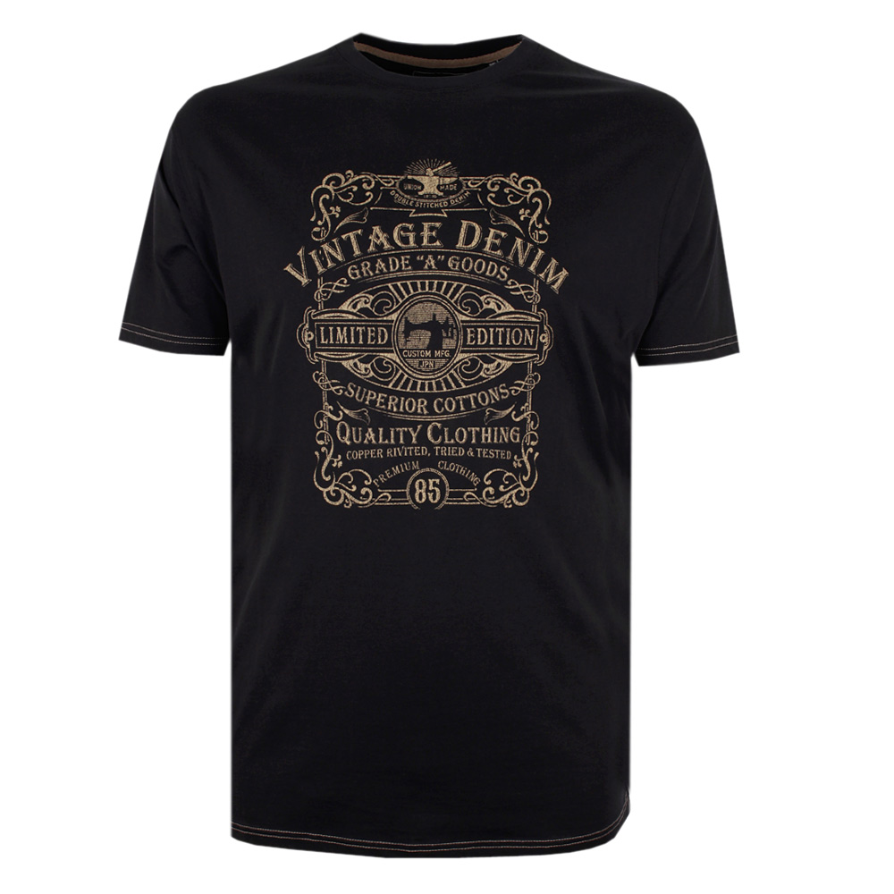 KAM VINTAGE PRINT T-SHIRT