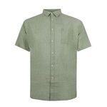 NORTH LATITUDE PLAIN LINEN S/S SHIRT-new arrivals-BIGMENSCLOTHING.CO.NZ