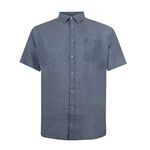 NORTH LATITUDE PLAIN LINEN S/S SHIRT-new arrivals-BIGMENSCLOTHING.CO.NZ
