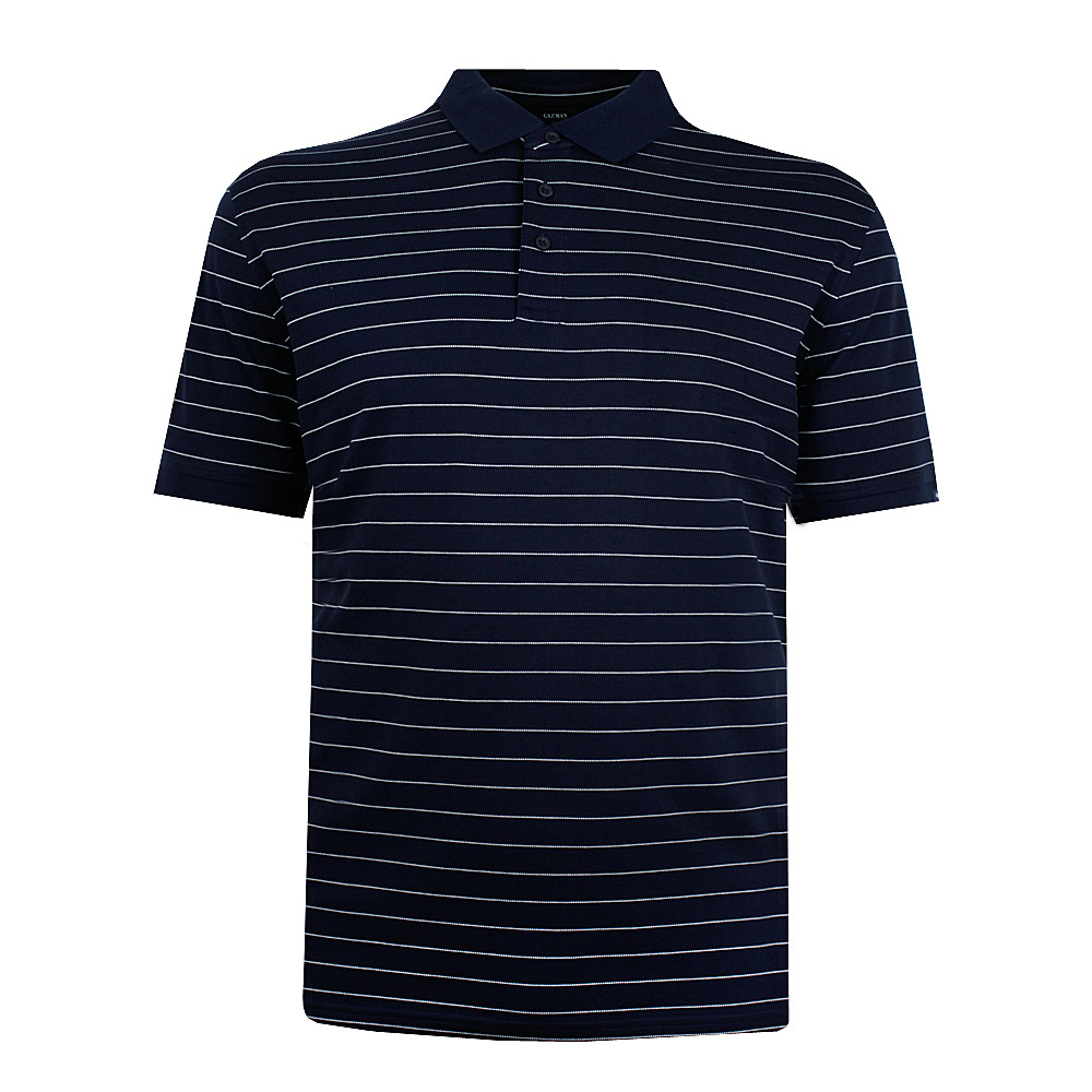 GAZMAN SINGLE WHITE STRIPE POLO