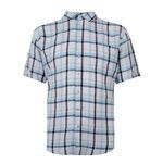 BACKBAY 223 CHECK LINEN S/S SHIRT-new arrivals-BIGMENSCLOTHING.CO.NZ
