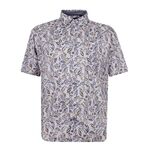 BACKBAY 219 LEAF PRINT S/S SHIRT-new arrivals-BIGMENSCLOTHING.CO.NZ