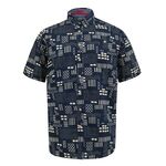 DUKE RICK GEOMETRIC S/S SHIRT-new arrivals-BIGMENSCLOTHING.CO.NZ