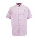 DUKE CLARKE LINEN BLEND S/S SHIRT-new arrivals-BIGMENSCLOTHING.CO.NZ